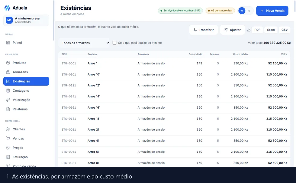 Percurso: as existências, ajustar, preencher com motivo, e o ajuste lançado